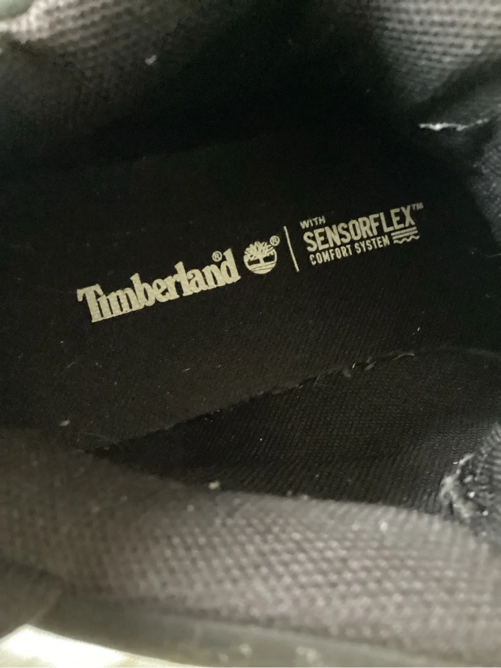 Timberland sensor flex Leather hiking boots men’s size 8, A1946.